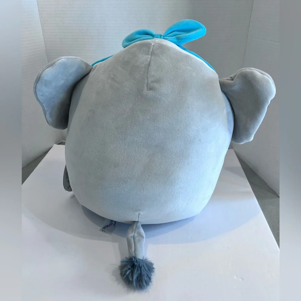 NWT Squishmallows Gift Set 12” Mila Elephant Slippers Sz 13/1 Kids Shoe Size